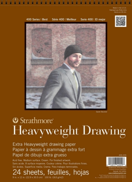 Picture of Strathmore 400 Series Heavy Weight Drawing Pad - Wire Bound - 163gsm 9x12" (24 Sheets)