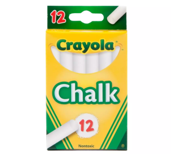 Picture of CRAYOLA CHALK WHITE 12-0312