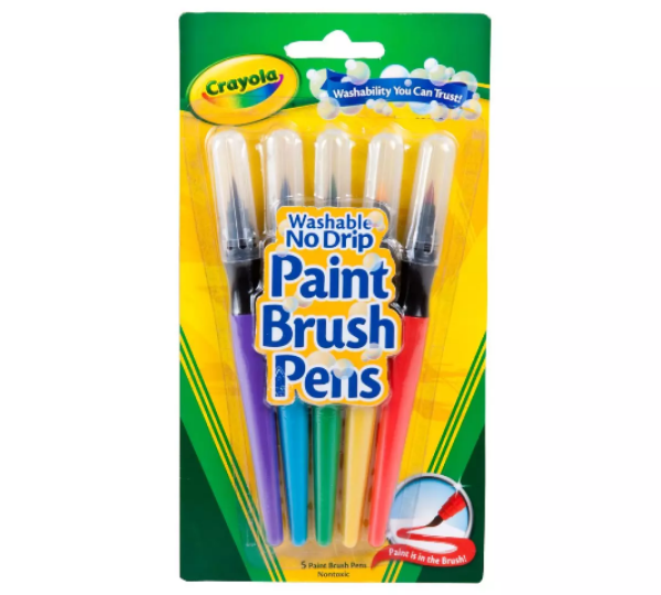 Picture of Crayola Washable No Drip Paint Brush Pens 5