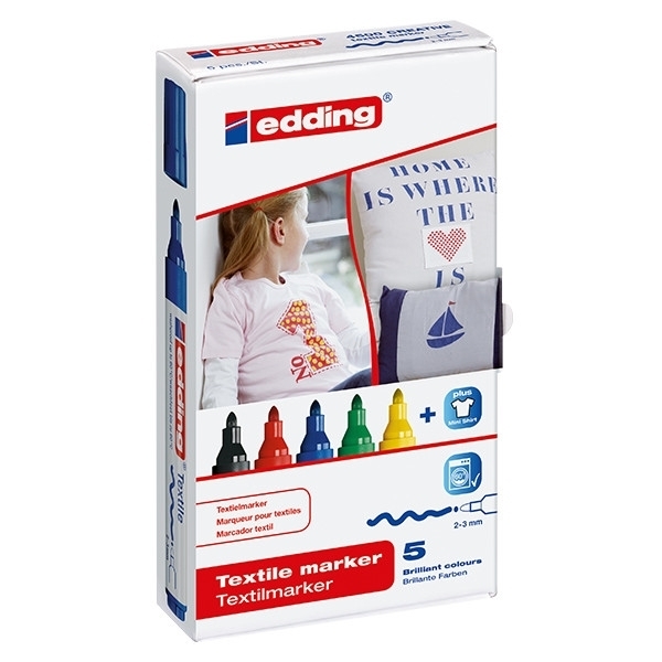 Picture of Edding 4500 Textile Marker Set 5