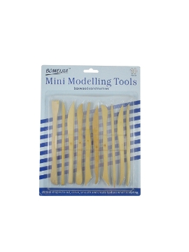 Picture of Clay Mini Modelling Wooden Tool Set Of 10