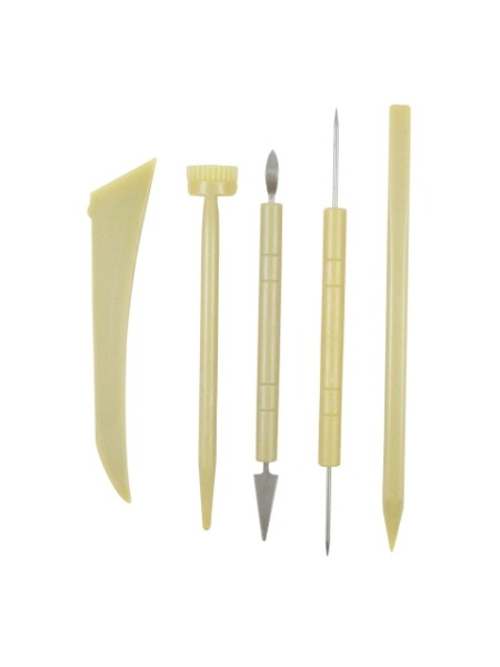 Picture of Clay Modelling Plastic Tool - Set of 5