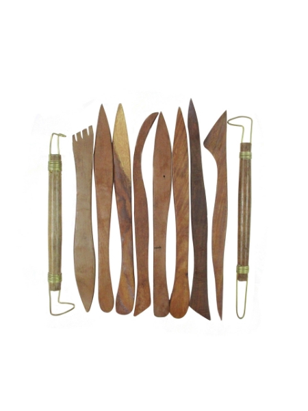 Picture of Clay Modelling Wooden Tool Set - Set of 10