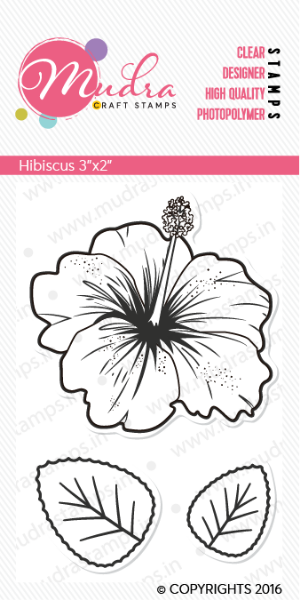 Picture of Mudra Photopolymer Stamps - Hibiscus 3"x2"
