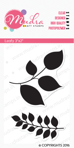 Picture of Mudra Photopolymer Stamps - Leafy 3"x2"