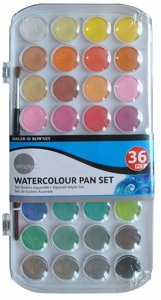 Picture of Daler Rowney Simply Watercolour Pan - Set of 36
