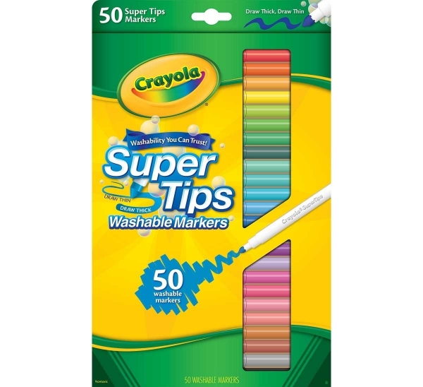 Crayola Super Tips Washable Markers Set of 50