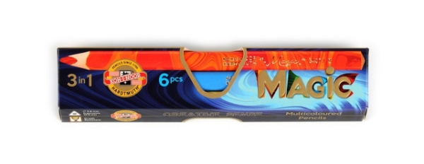 Picture of Kohinoor Magic Pencil Set Of 6 (Jumbo Triangular Shape)