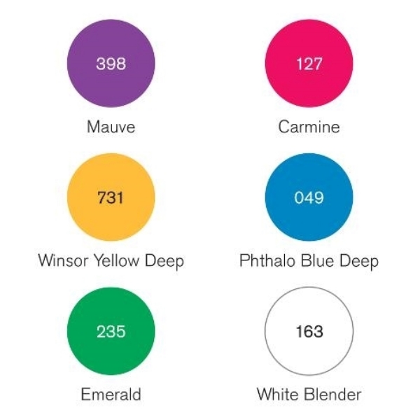 Picture of WN Pigment Marker Set 6 - Rich Tones