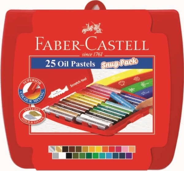 Picture of Faber Castell Oil Pastels Set of 25 - (Snug Pack)