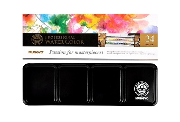 Picture of Mungyo Professional Watercolor - Half Pan Set of 24 Colours