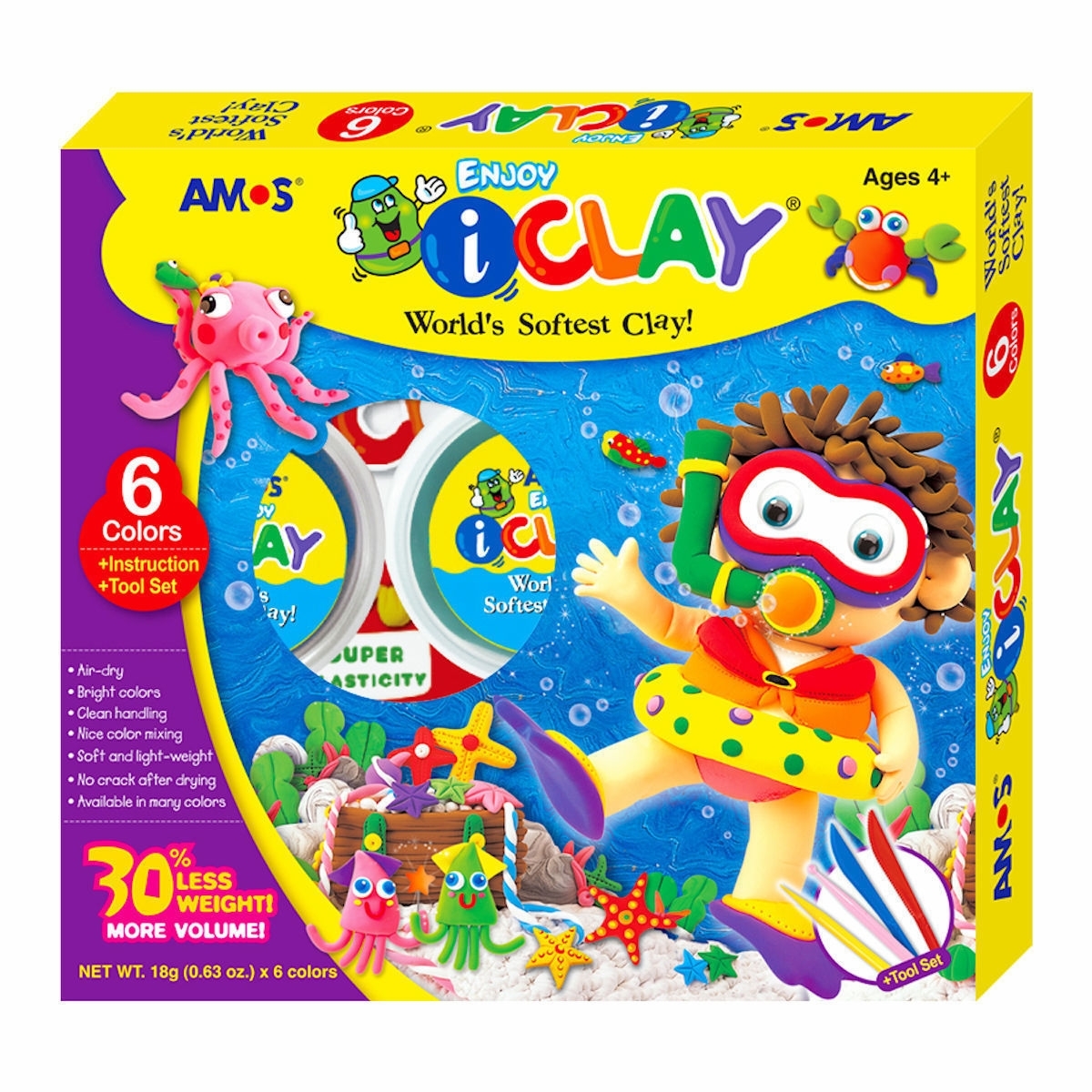 Htconline in Amos I Clay Set Of 6 Colours
