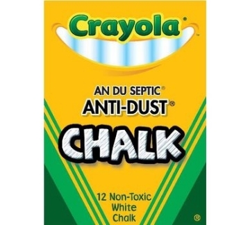 Picture of Crayola Anti Dust White Chalk 12