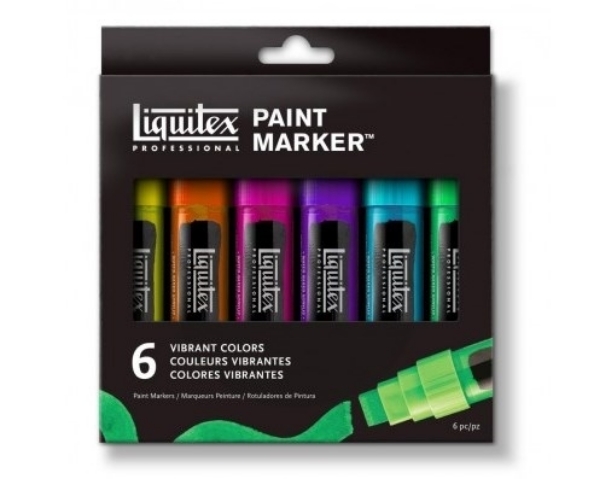 Picture of Liquitex Vibrant Colour Paint Marker - Set of 6 (15mm)