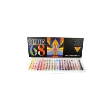 Picture of Sudha 68 Dry Colour Crayons 20 Shades