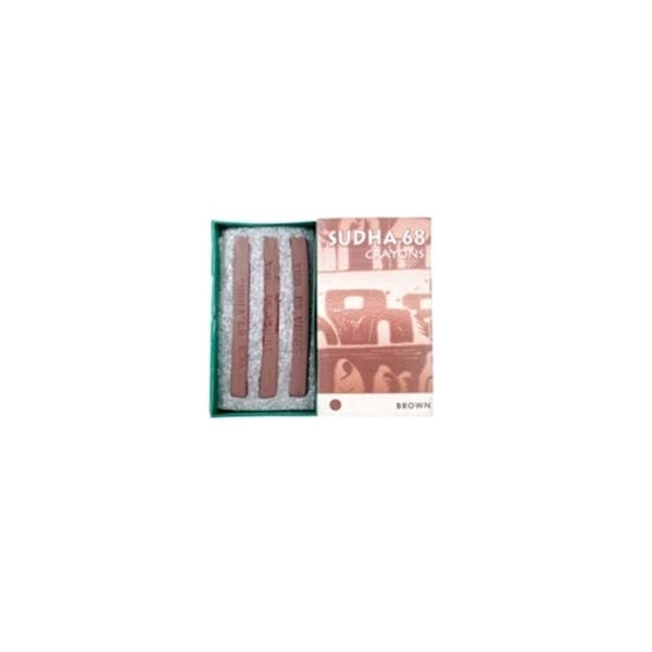 Picture of Sudha 68 Dry Crayons Brown (3 Pieces)