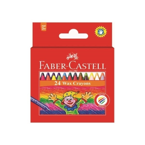 Picture of Faber Castell Wax Crayons - Set of 24