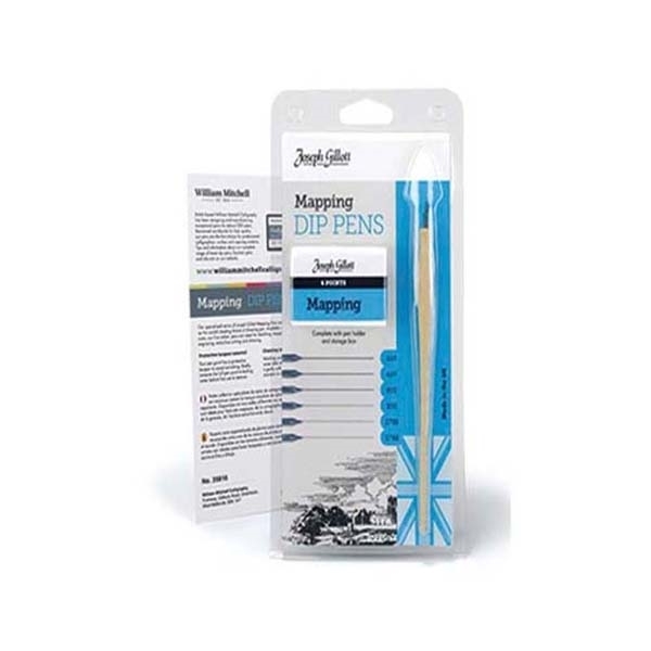 Picture of William Mitchell Joseph Gillott Mapping Dip Pens Set