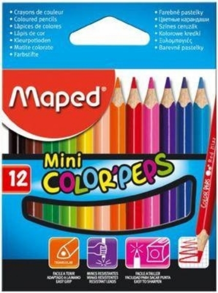 Picture of Maped Color'Peps Mini Color Pencils Set of 12