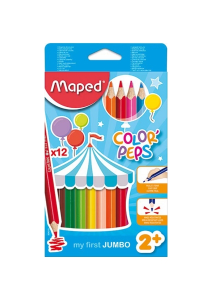 Picture of Maped Color'Peps Jumbo Colour Pencils Set of 12