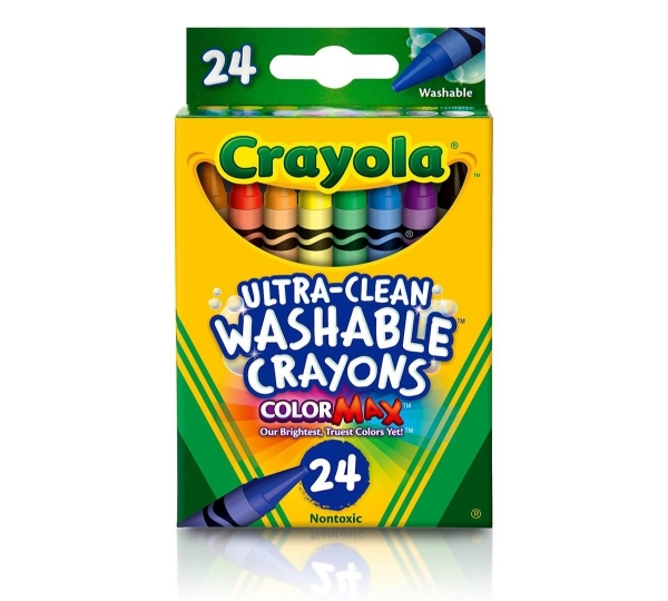 Picture of Crayola Ultra-Clean Washable Crayons Max Set of 24