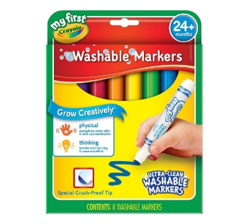 Picture of Crayola Ultra-Clean Washable Markers Set of 8 (Proof Tip)
