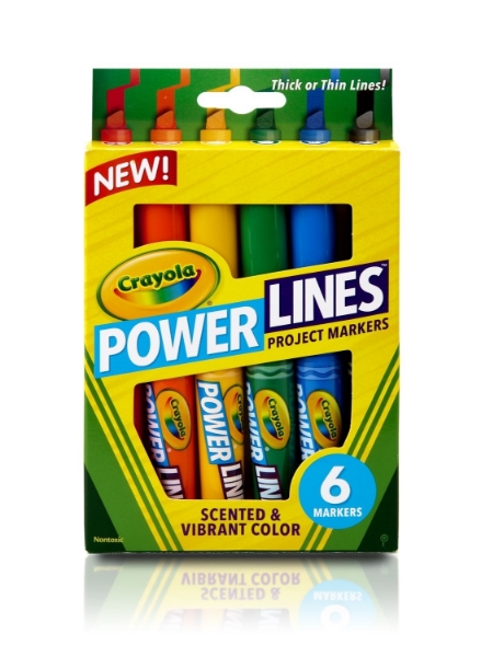 Picture of Crayola Power Lines Project Markers Set of 6