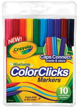 Picture of Crayola Washable Color Clicks Markers Set of 10 (Connecting Markers)