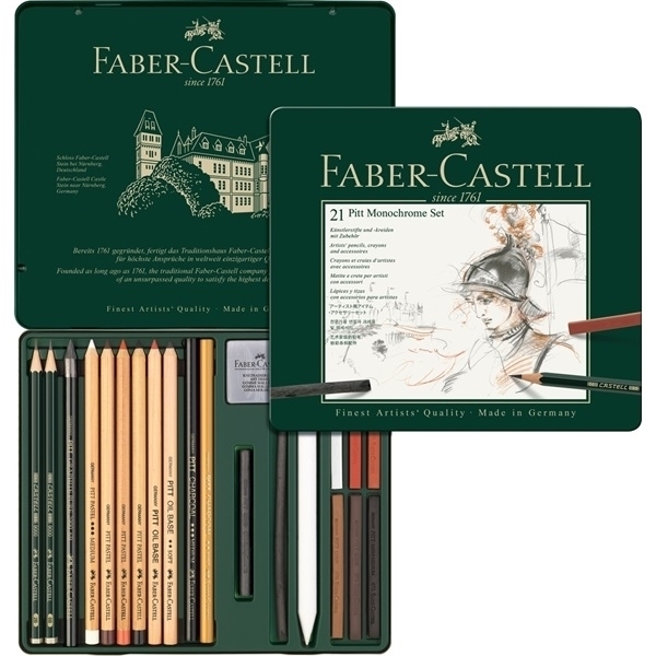 Picture of Faber Castell Pitt Monochrome - Set of 21