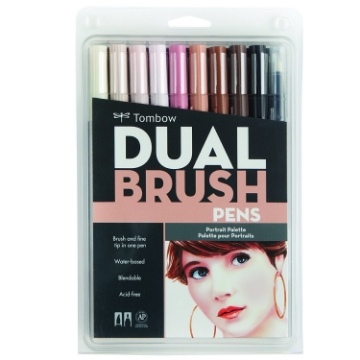 Picture of Tombow Dual Brush Pen Set 10 - Portrait Palette