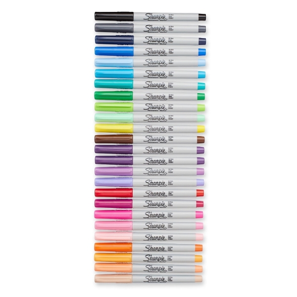 Sharpie Ultra Fine Permanent Marker Set of 24 Colours (Assorted)