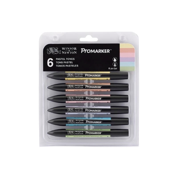 Picture of Winsor & Newton Promarker - Set of 6 (Pastel Tones)