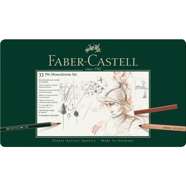 Picture of Faber Castell Pitt Monochrome - Set of 33