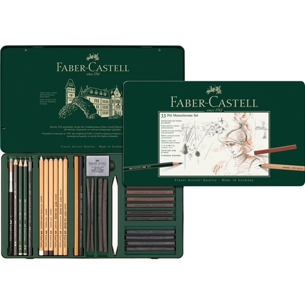 Picture of Faber Castell Pitt Monochrome - Set of 33