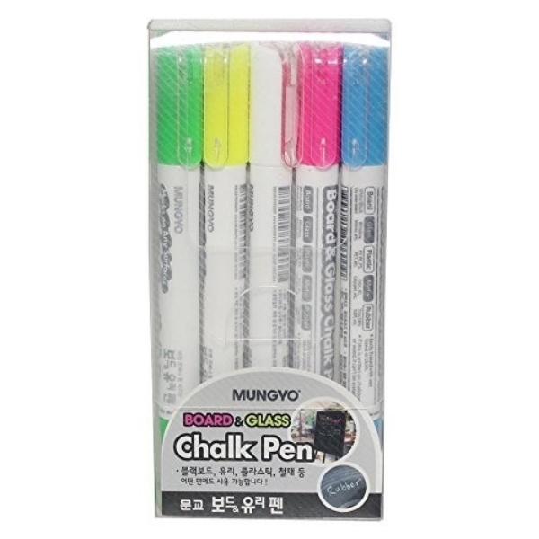 Picture of Mungyo Board & Glass Chalk Pen Marker - Set of 5 Colours