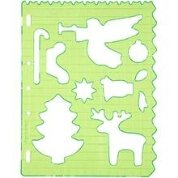 Picture of 1362 Fiskars Plastic Shape Template Christmas