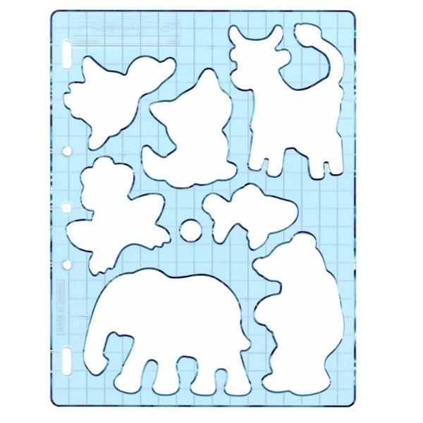 Picture of 1360 Fiskars Plastic Shape Template Animals