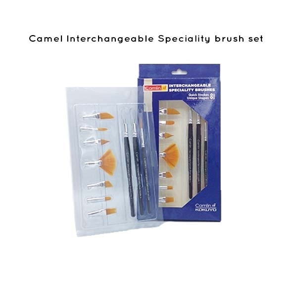 Picture of Camlin Interchangeable Speciality Brush - Set of 8