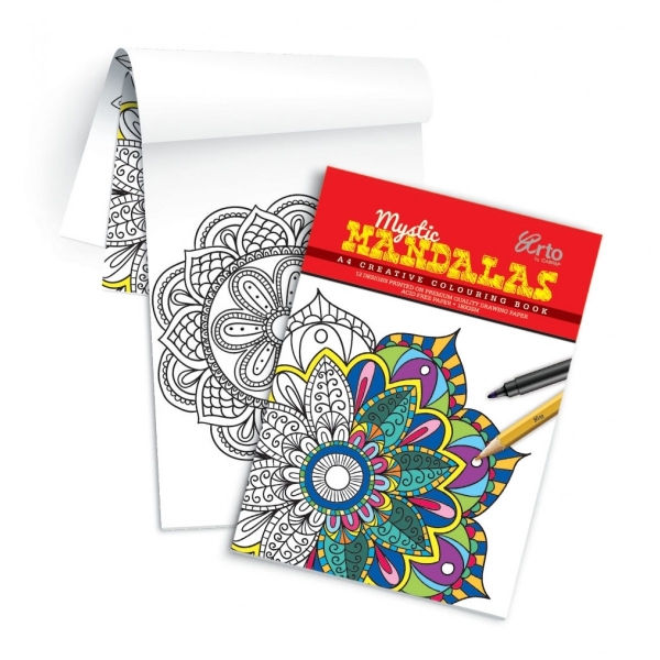 Picture of Campap Creative Colouring Book A4 Mystic Mandalas 180gsm