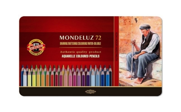 Picture of Kohinoor Mondeluz Water Colour Pencils Set 72 Tin