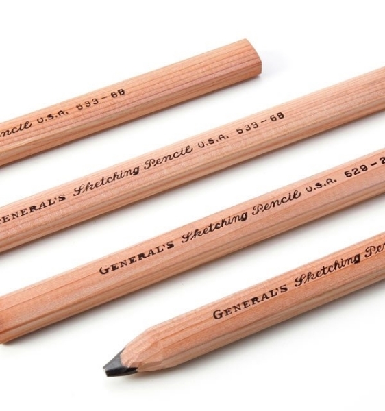 General's Flat Sketching Pencil - 2B