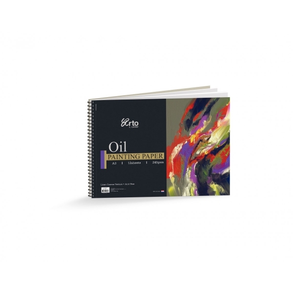 Picture of Campap Arto Oil Painting Paper A3 12 Sheets 240gsm (Spiral)