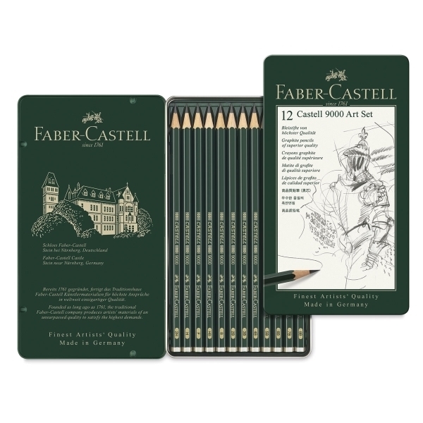 castell 9000 12 art set graphite pencil