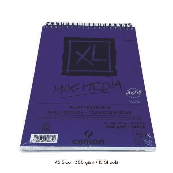 Picture of Canson Xl Mix Media Spiral Album  A5 300 gsm 14.8x21cm