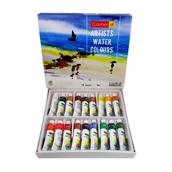 Picture of Camlin Artist Water Colours Set - 18 shades (9ml)