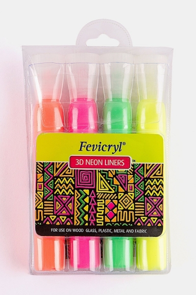 Picture of Fevicryl 3D Neon Liners - Set of 4 (20ml)
