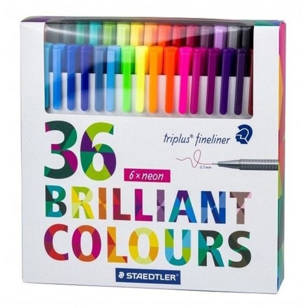 Staedtler Triplus Fineliner Pen Pack of 36 (0.3mm)