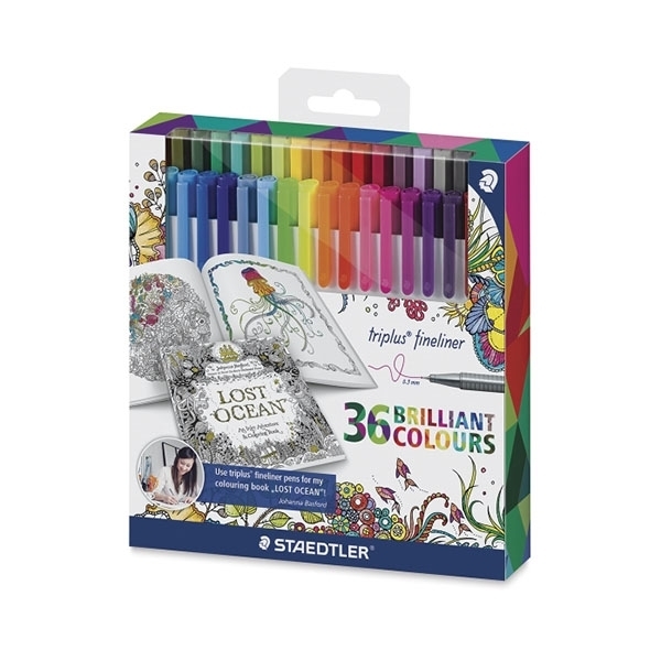 Picture of Staedtler Triplus Fineliner Pen - Pack of 36 (0.3mm)