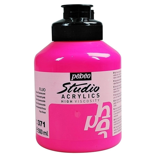 Picture of Pebeo Studio Acrylic - Fluorescent Pink (371)