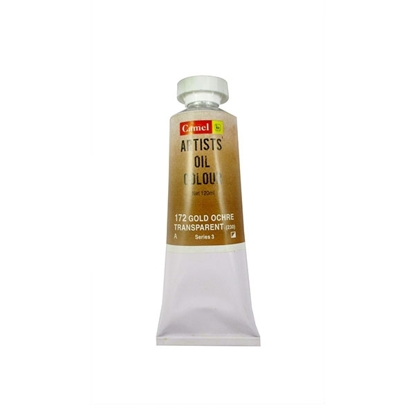 Picture of Camlin Artists Oil Colour 120ml - SR3 Gold Ochre Transparent (172)